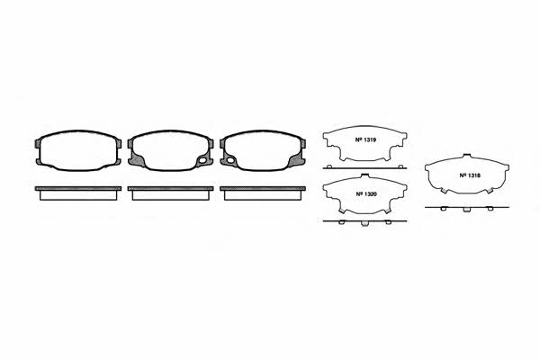 Remsa 1037.00 Brake Pad Set, disc brake 103700