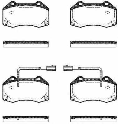 Remsa 1113.10 Brake Pad Set, disc brake 111310