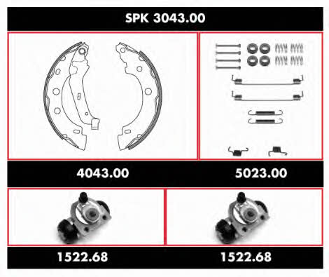  SPK 3043.00 Brake shoe set SPK304300