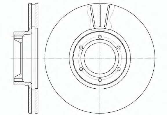 Remsa 6567.10 Front brake disc ventilated 656710