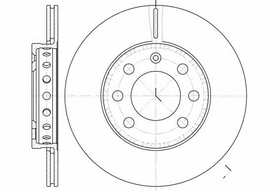 Remsa 6595.00 Front brake disc ventilated 659500