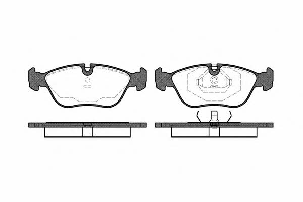 Brake pad Volvo 850: 044600 Remsa Brake pad set