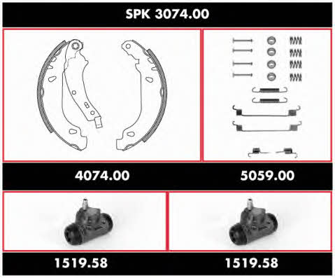 Remsa SPK 3074.00 Brake shoe set SPK307400