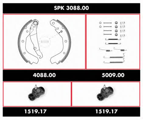 SPK308800 Remsa Brake shoe set