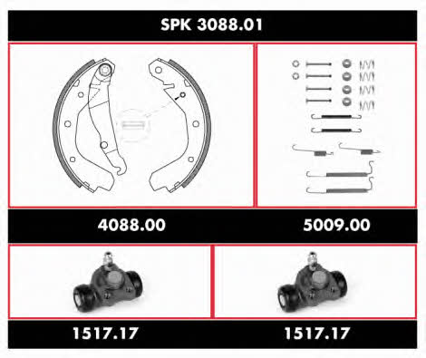 SPK308801 Remsa Brake shoe set