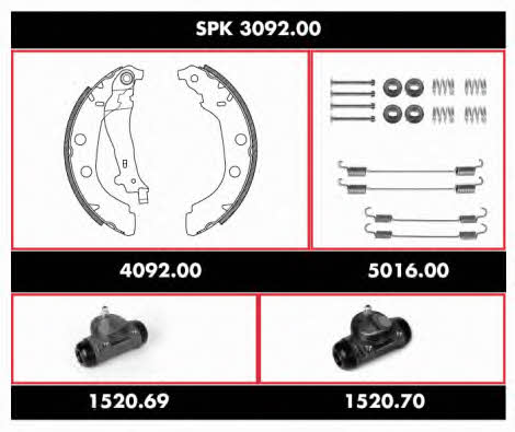 Remsa SPK 3092.00 Brake shoe set SPK309200