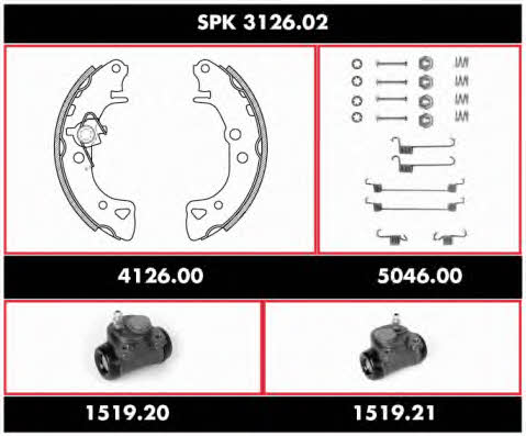 SPK312602 Remsa Brake shoe set