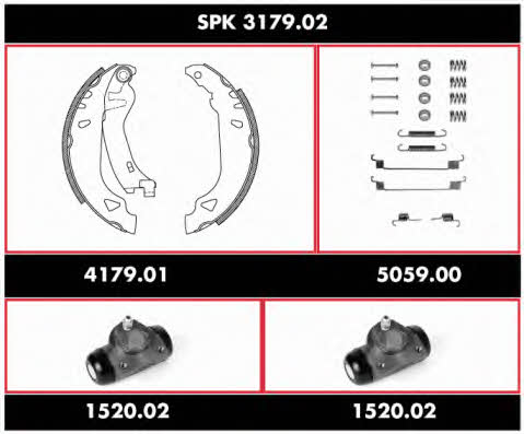  SPK 3179.02 Brake shoe set SPK317902
