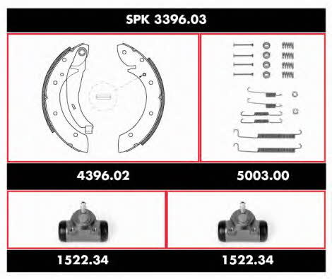 Remsa SPK 3396.03 Brake shoe set SPK339603