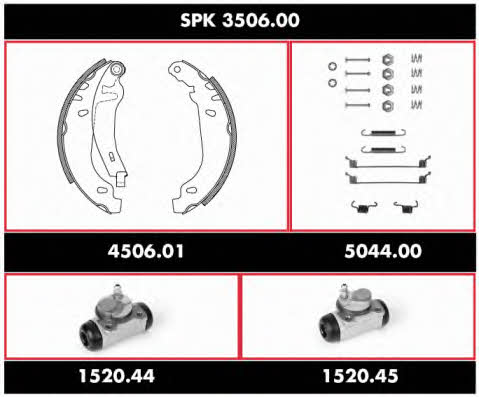  SPK 3506.00 Brake shoe set SPK350600