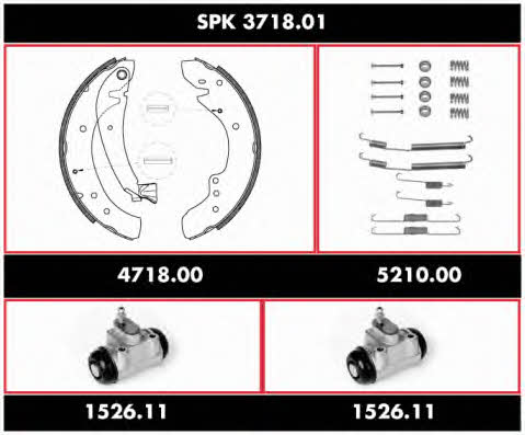 Remsa SPK 3718.01 Brake shoe set SPK371801 SPK371801 Remsa Brake shoe set