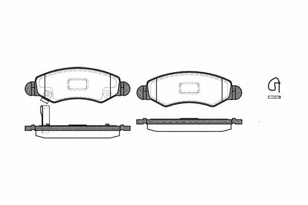 Disc brake pad set Suzuki Ignis: 070221 Remsa Brake pad set