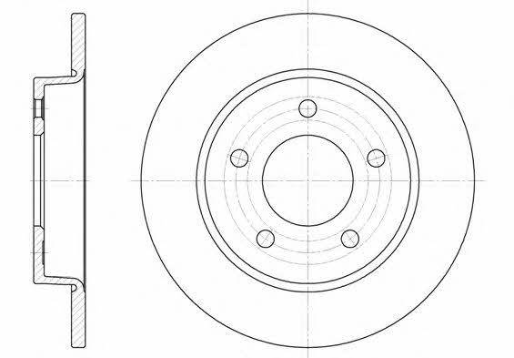Brake discs Haima: 690600 Remsa Rear solid brake disc