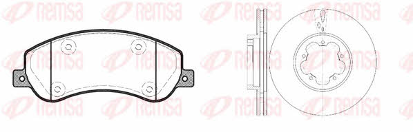 Remsa 81250.00 Front ventilated brake discs with pads, set 8125000