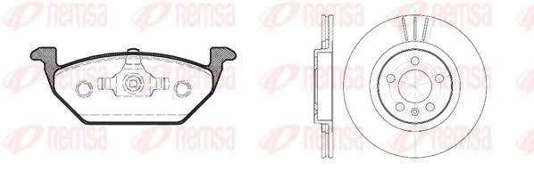 863300 Remsa Front ventilated brake discs with pads, set