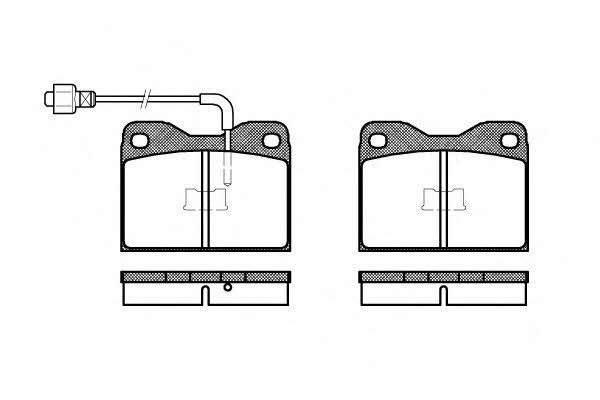 Remsa 0008.02 Brake Pad Set, disc brake 000802