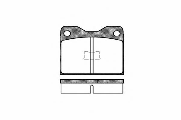 Remsa 0008.10 Brake Pad Set, disc brake 000810