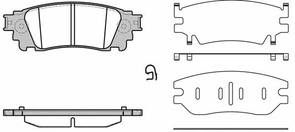 Remsa 1636.00 Brake pad set 163600 163600 Remsa Brake pad set