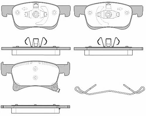 Remsa 1580.02 Brake Pad Set, disc brake 158002