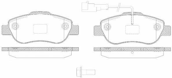 Remsa 1100.21 Brake Pad Set, disc brake 110021