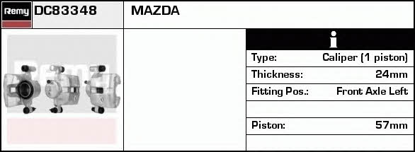 Remy DC83348 Brake caliper front left DC83348