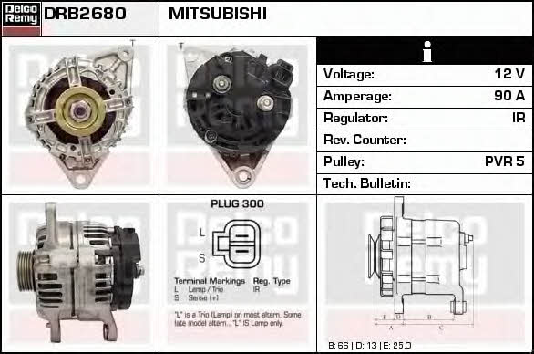 Remy DRB2680 Alternator DRB2680