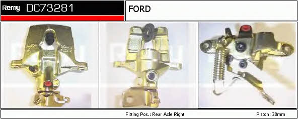 Remy DC73281 Brake caliper rear right DC73281 DC73281 Remy Brake caliper rear right