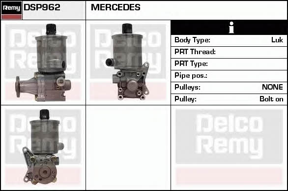 Remy DSP962 Hydraulic Pump, steering system DSP962