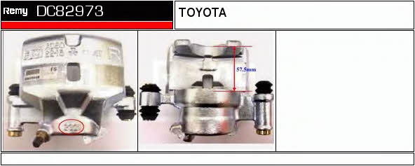 Remy DC82973 Brake caliper front right DC82973
