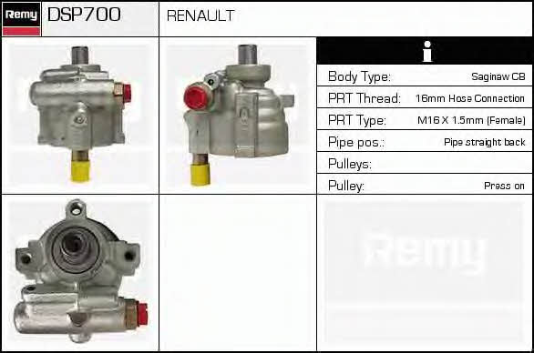 Remy DSP700 Hydraulic Pump, steering system DSP700