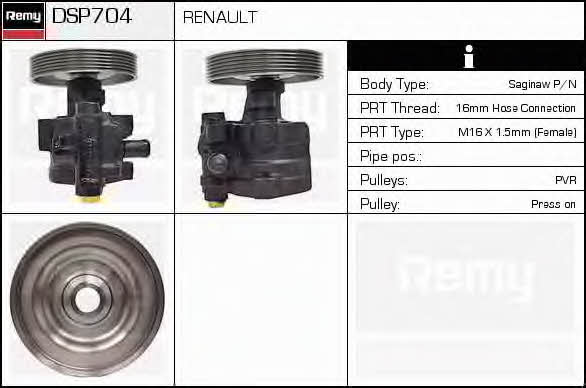Remy DSP704 Hydraulic Pump, steering system DSP704