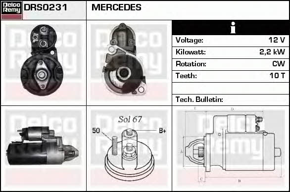 Remy DRS0231 Starter DRS0231