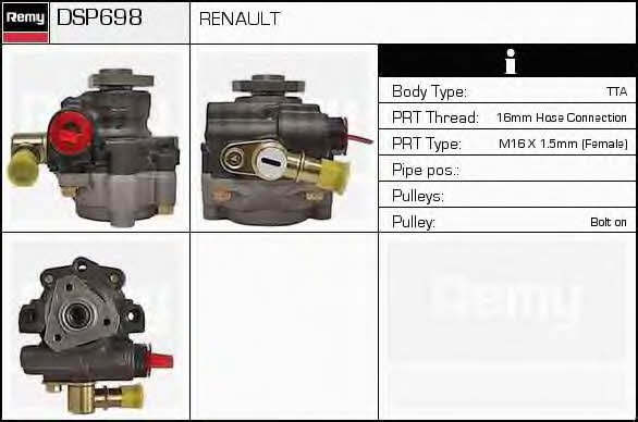Remy DSP698 Hydraulic Pump, steering system DSP698