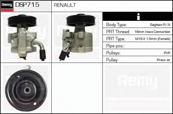 Remy DSP715 Hydraulic Pump, steering system DSP715