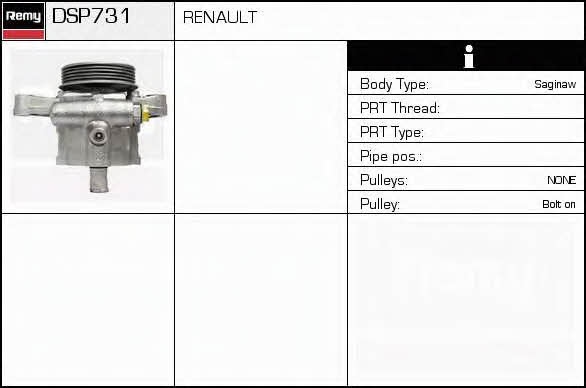 Remy DSP731 Hydraulic Pump, steering system DSP731