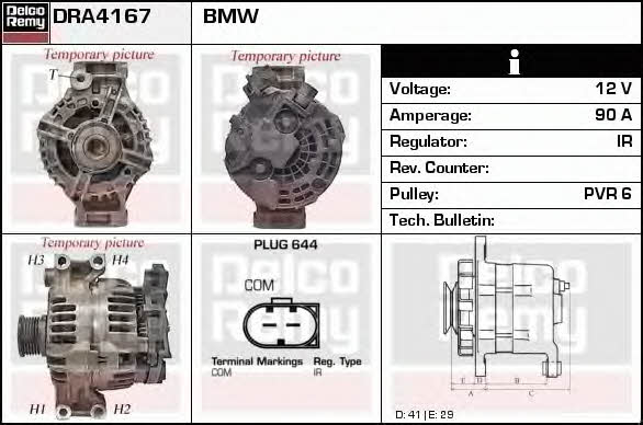 Remy DRA4167 Alternator DRA4167