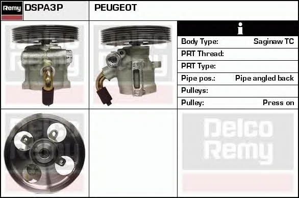 Remy DSPA3P Hydraulic Pump, steering system DSPA3P