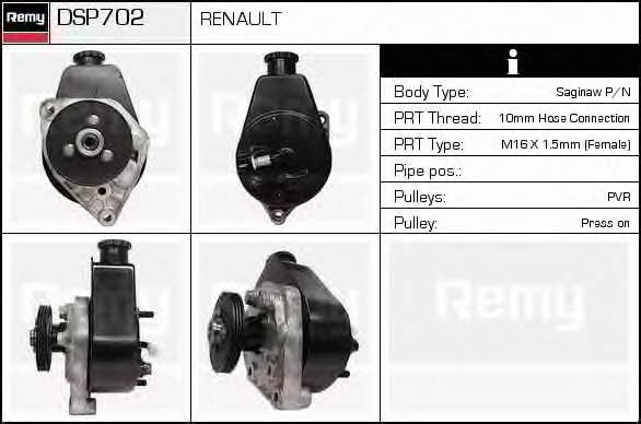 Remy DSP702 Hydraulic Pump, steering system DSP702