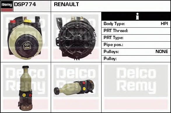 Remy DSP774 Hydraulic Pump, steering system DSP774