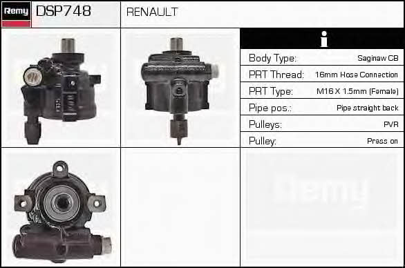 Remy DSP748 Hydraulic Pump, steering system DSP748