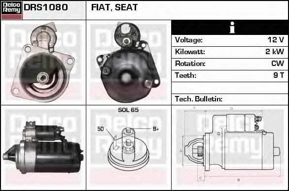 Remy DRS1080 Starter DRS1080