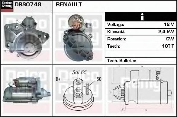 Remy DRS0748 Starter DRS0748