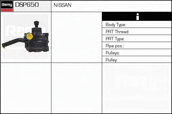 Remy DSP650 Hydraulic Pump, steering system DSP650