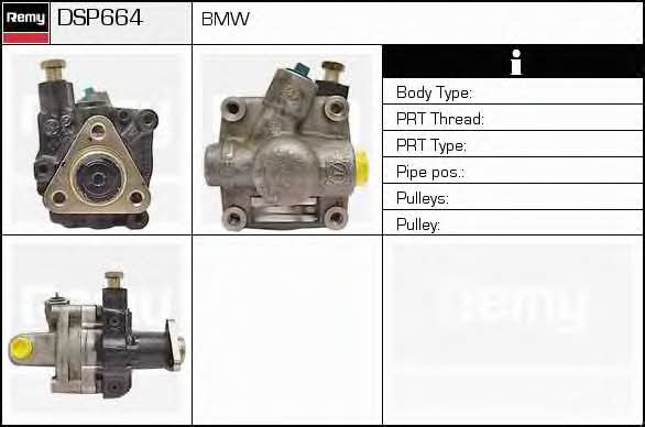 Remy DSP664 Hydraulic Pump, steering system DSP664