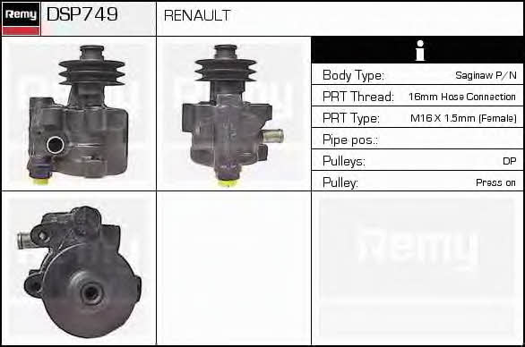 Remy DSP749 Hydraulic Pump, steering system DSP749
