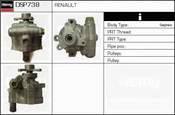 Remy DSP738 Hydraulic Pump, steering system DSP738