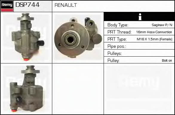 Remy DSP744 Hydraulic Pump, steering system DSP744