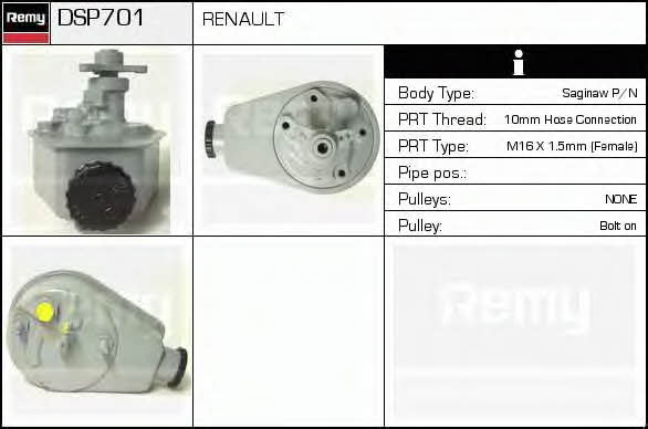 Remy DSP701 Hydraulic Pump, steering system DSP701