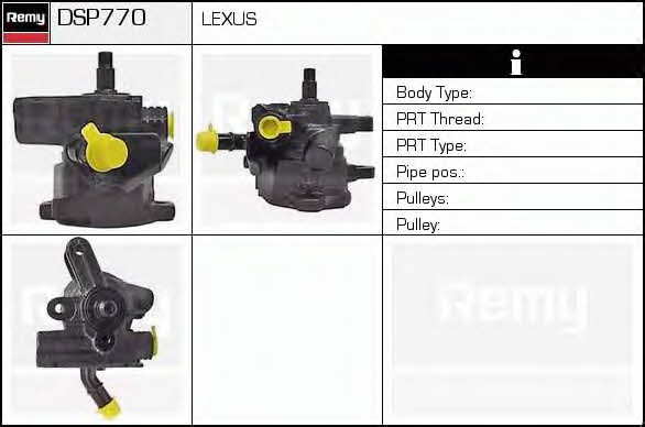 Remy DSP770 Hydraulic Pump, steering system DSP770