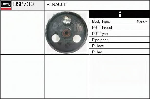 Remy DSP739 Hydraulic Pump, steering system DSP739